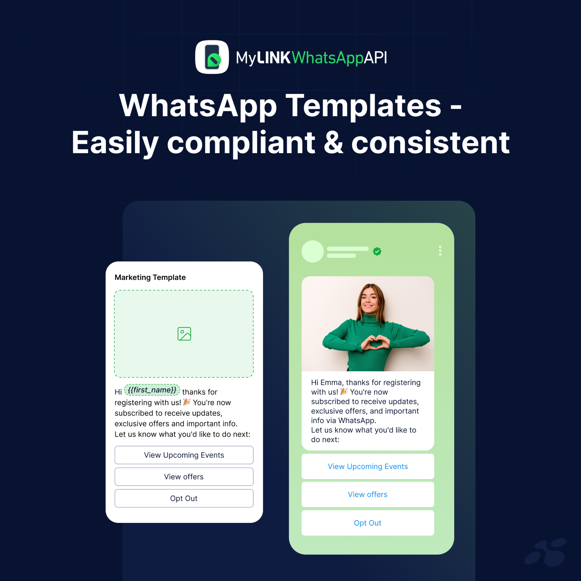 WhatsApp Templates — compliant & consistent